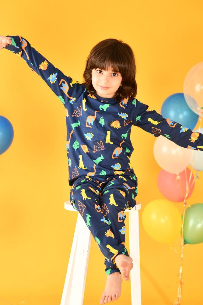 Rawr Your World Dinos & Dragonflies Long Sleeve Pajama Set (2T-12Y)