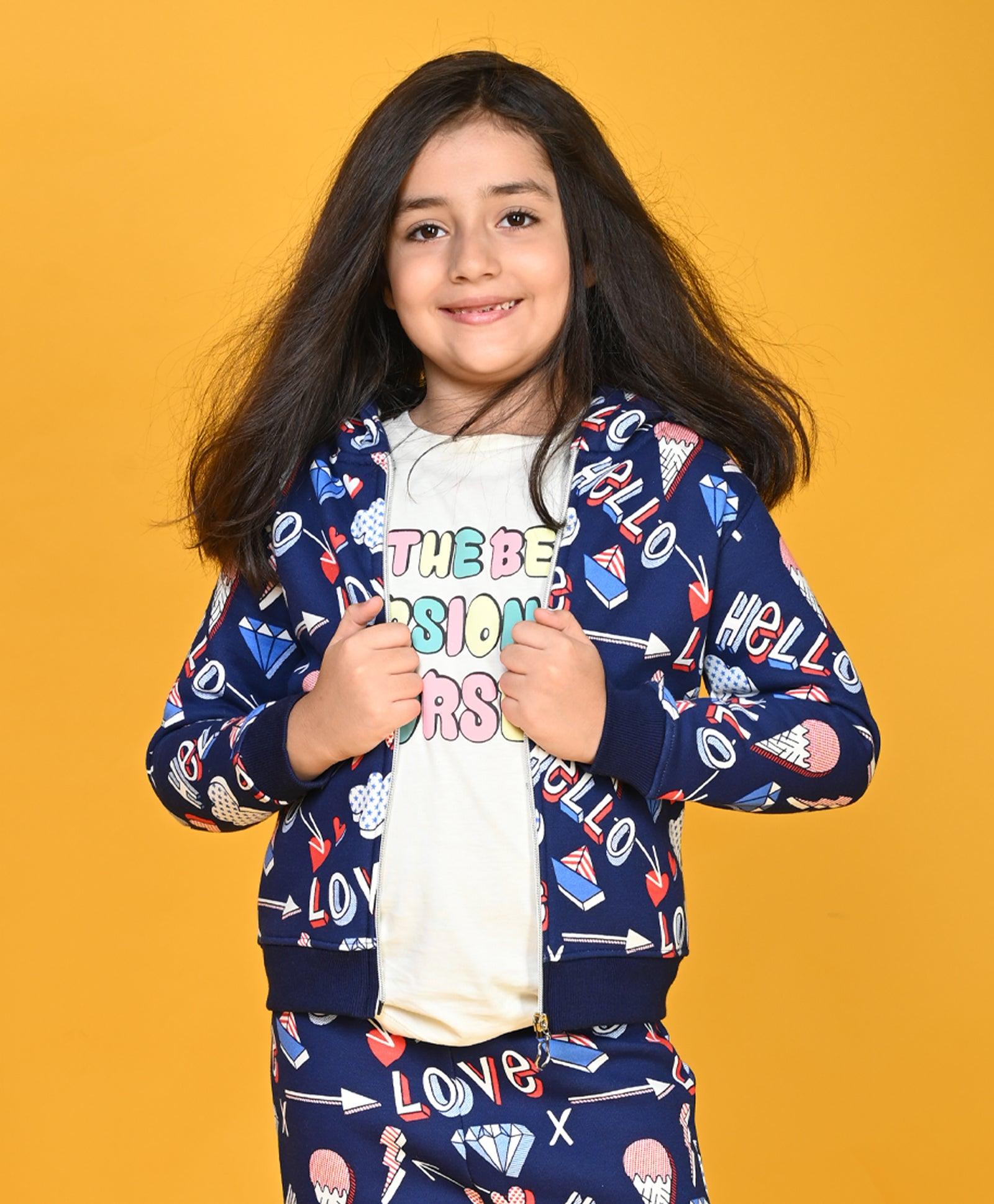 Girls navy outlet hoodie