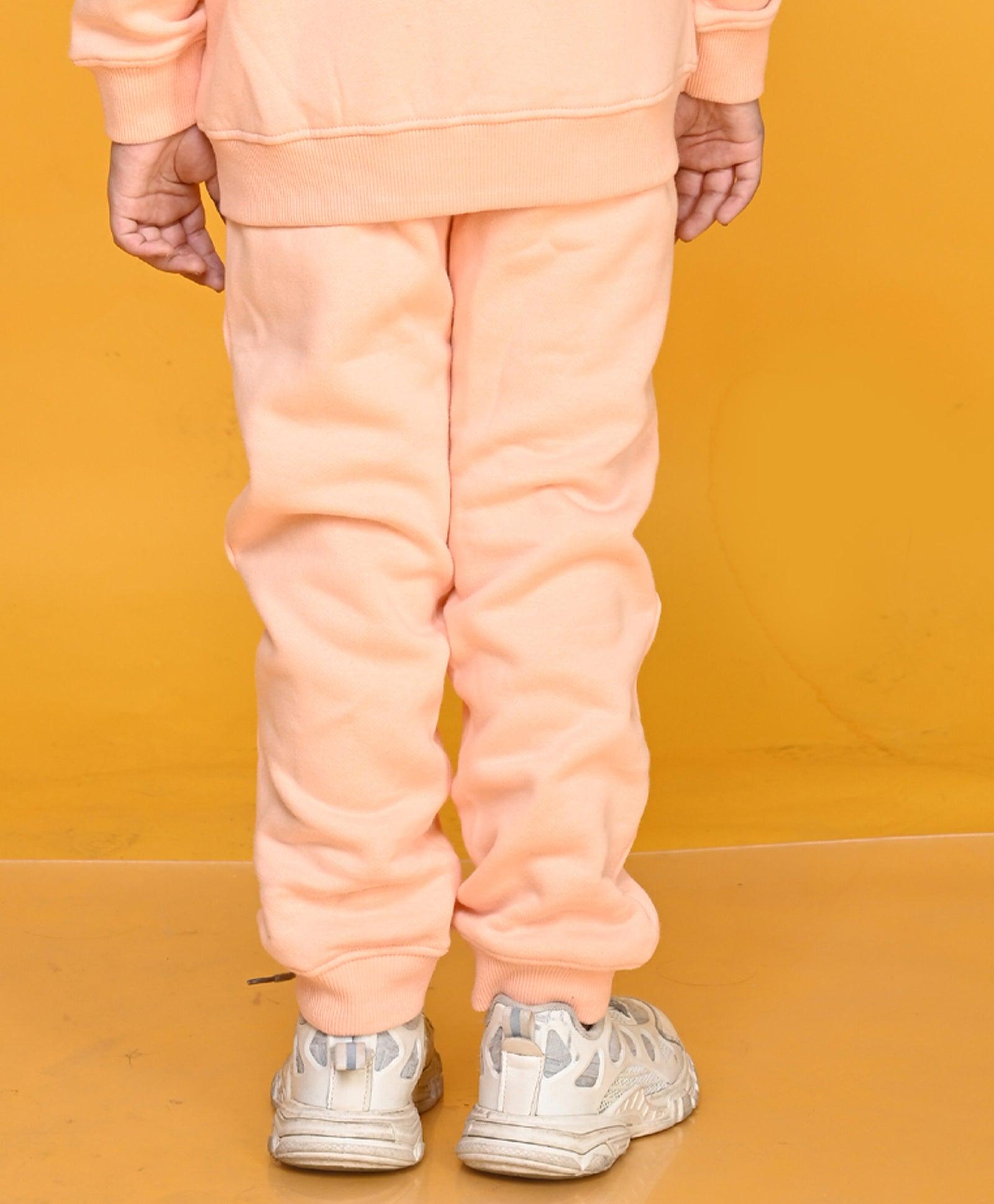 PINEAPPLE PEACH GIRLS FLEECE JOGGER - PEACH - Anthrilo 