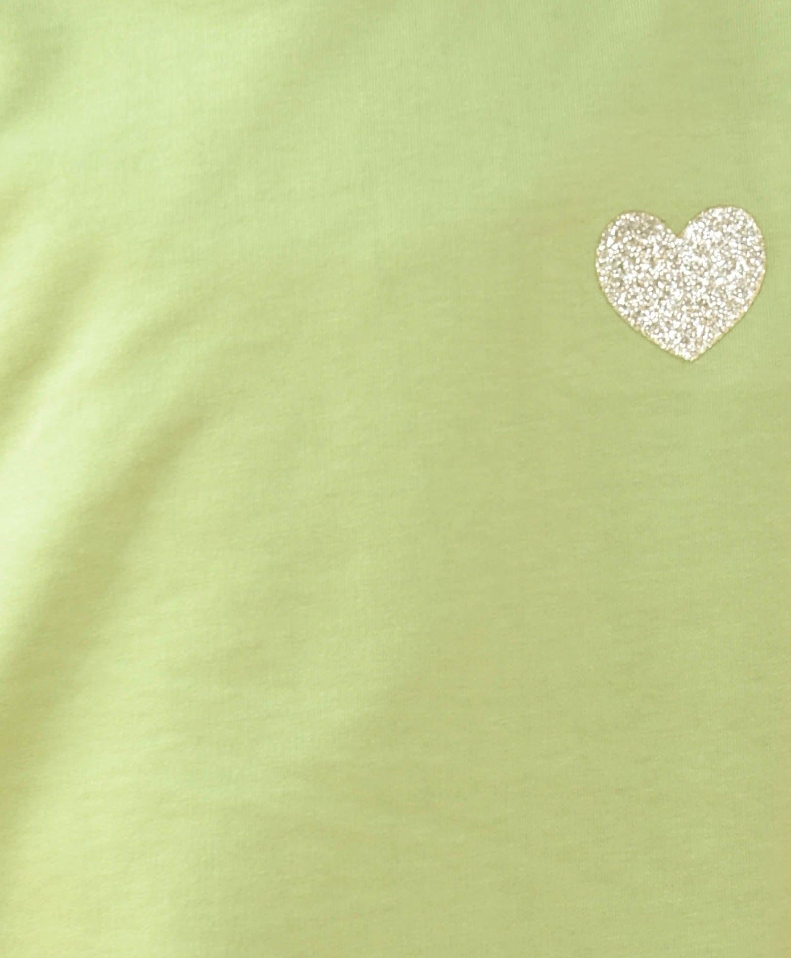 PASTEL GREEN HEART TERRY SWEATSHIRT - GREEN - Anthrilo 