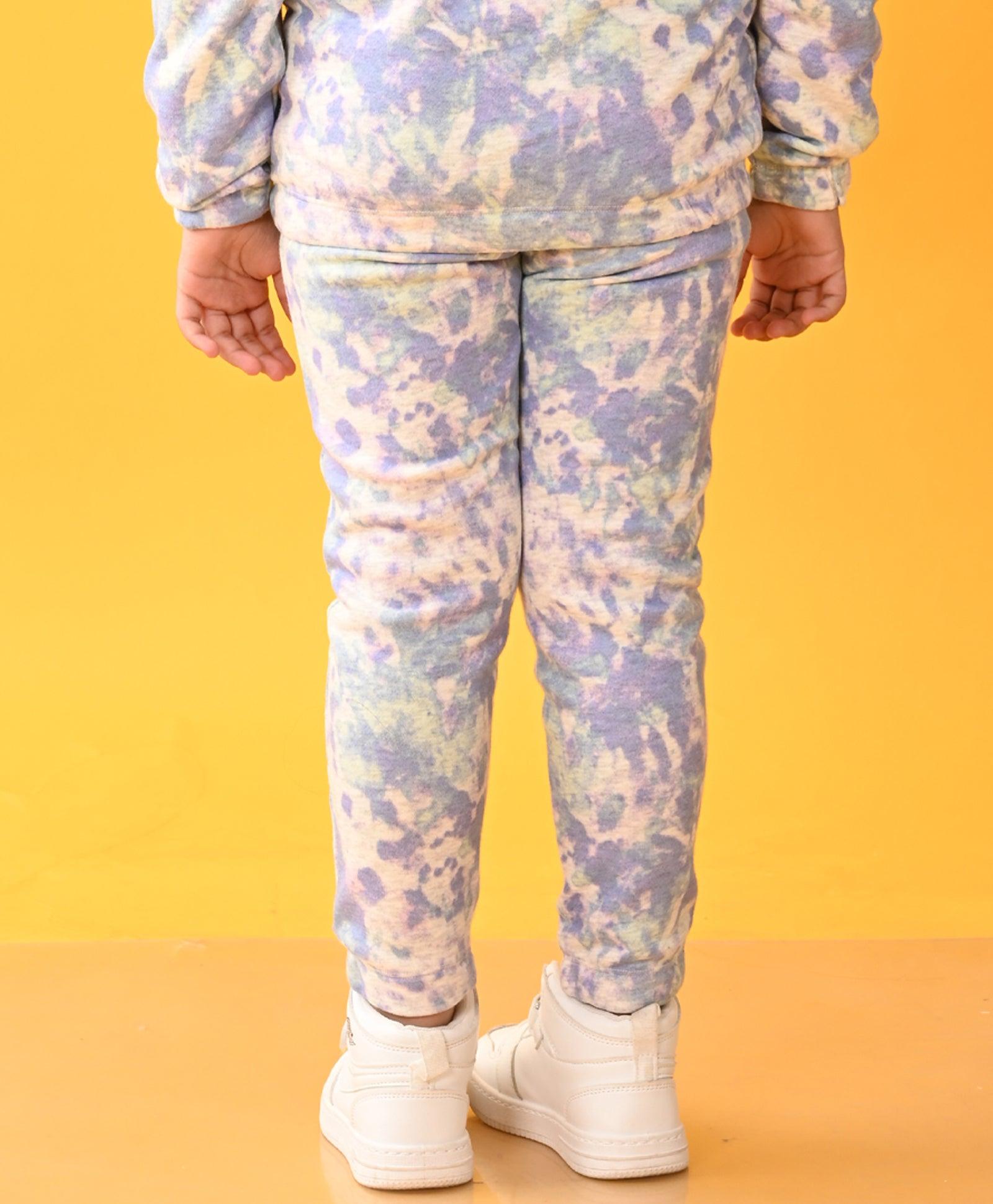 TIE DYE ECRU MELANGE TERRY JOGGER - ECRU - Anthrilo 