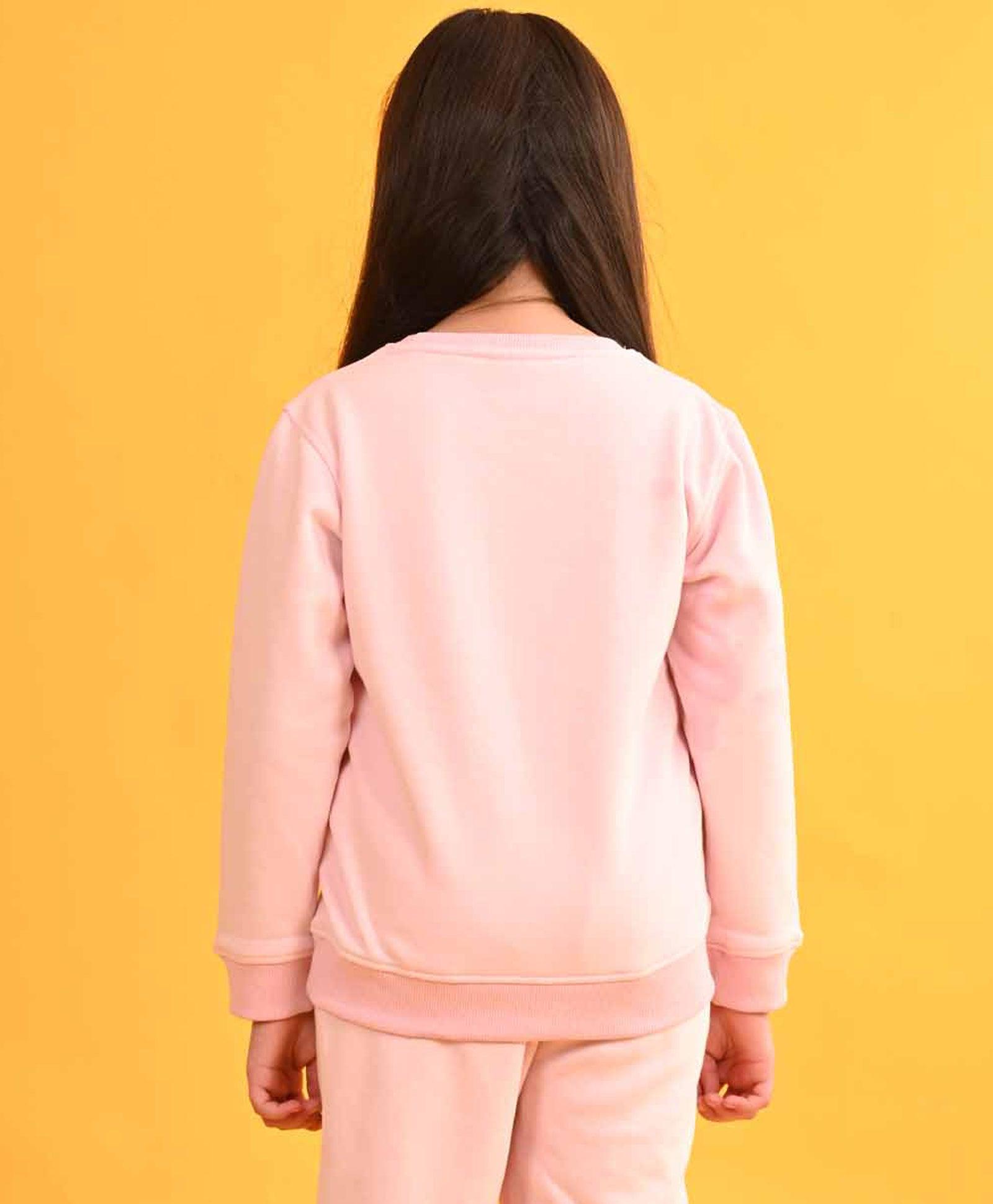 SPORTY COLLECTION PINK FLEECE SWEATSHIRT - PINK - Anthrilo 