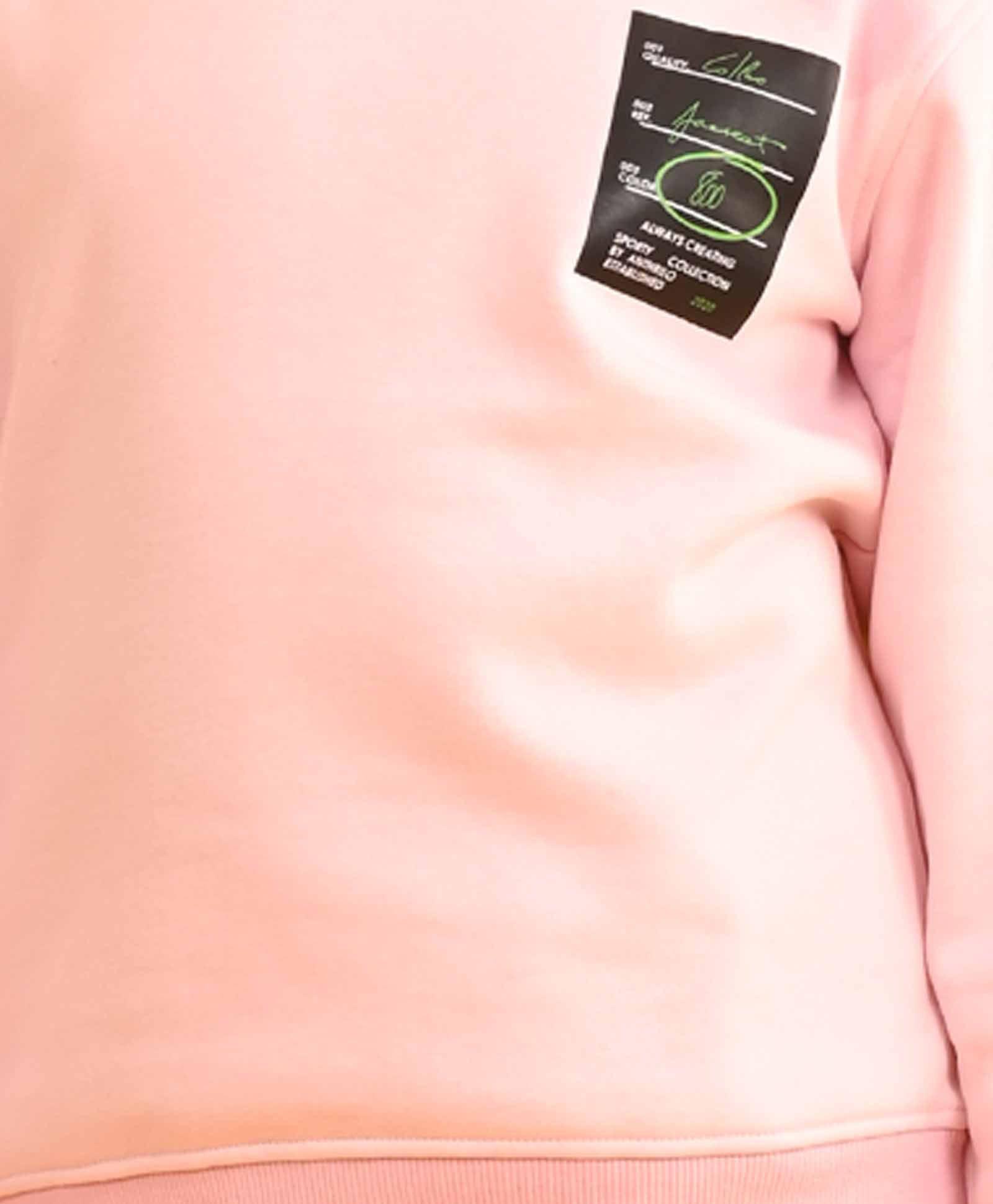 SPORTY COLLECTION PINK FLEECE SWEATSHIRT - PINK - Anthrilo 