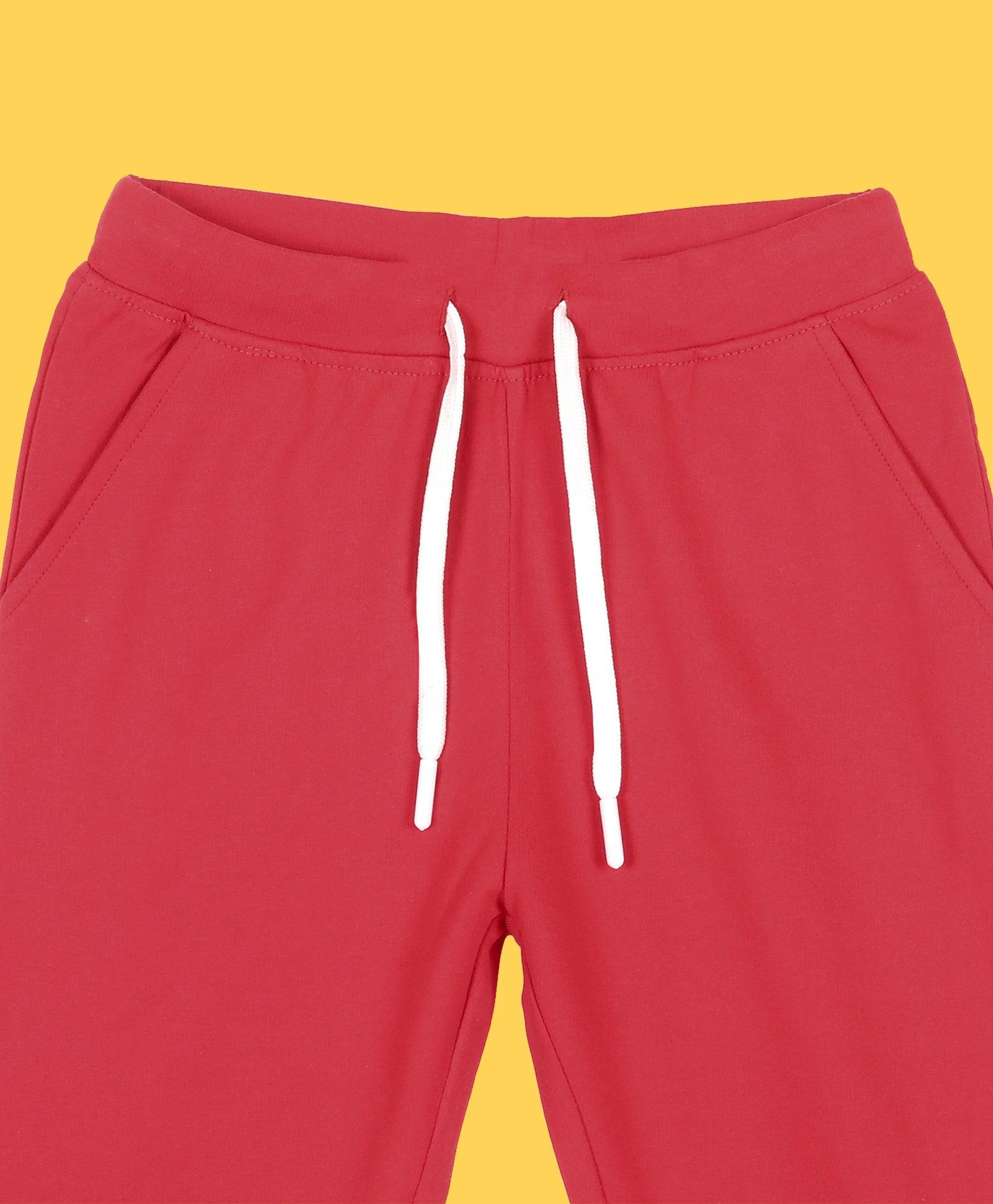 RED TERRY JOGGER - RED - Anthrilo 