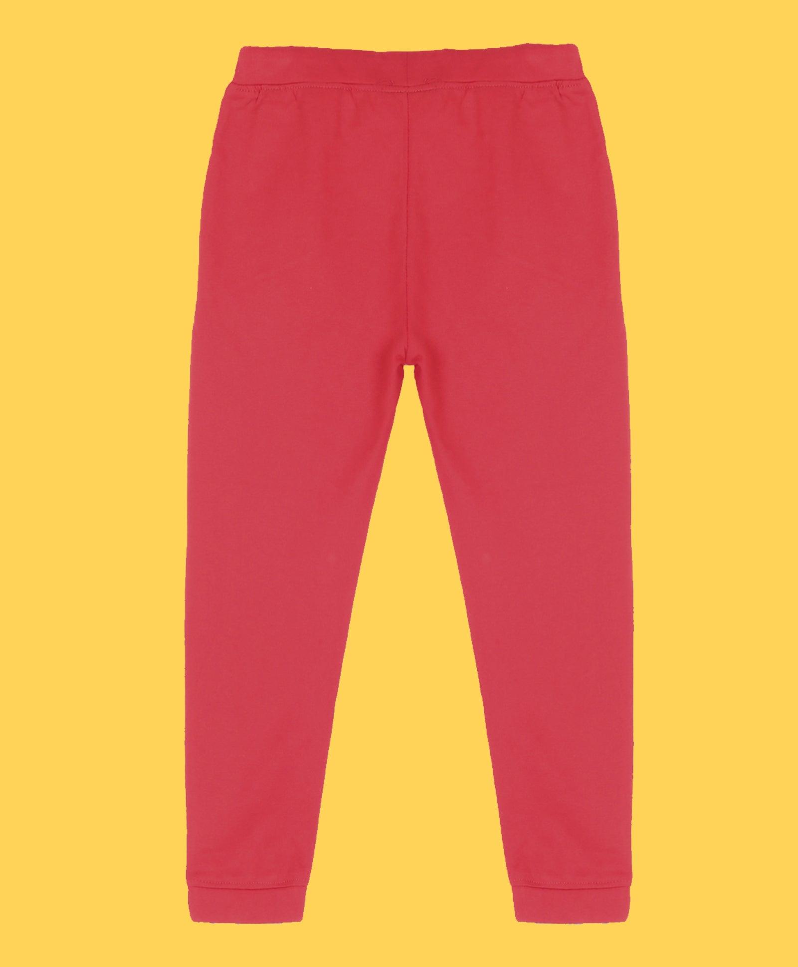 RED TERRY JOGGER - RED - Anthrilo 