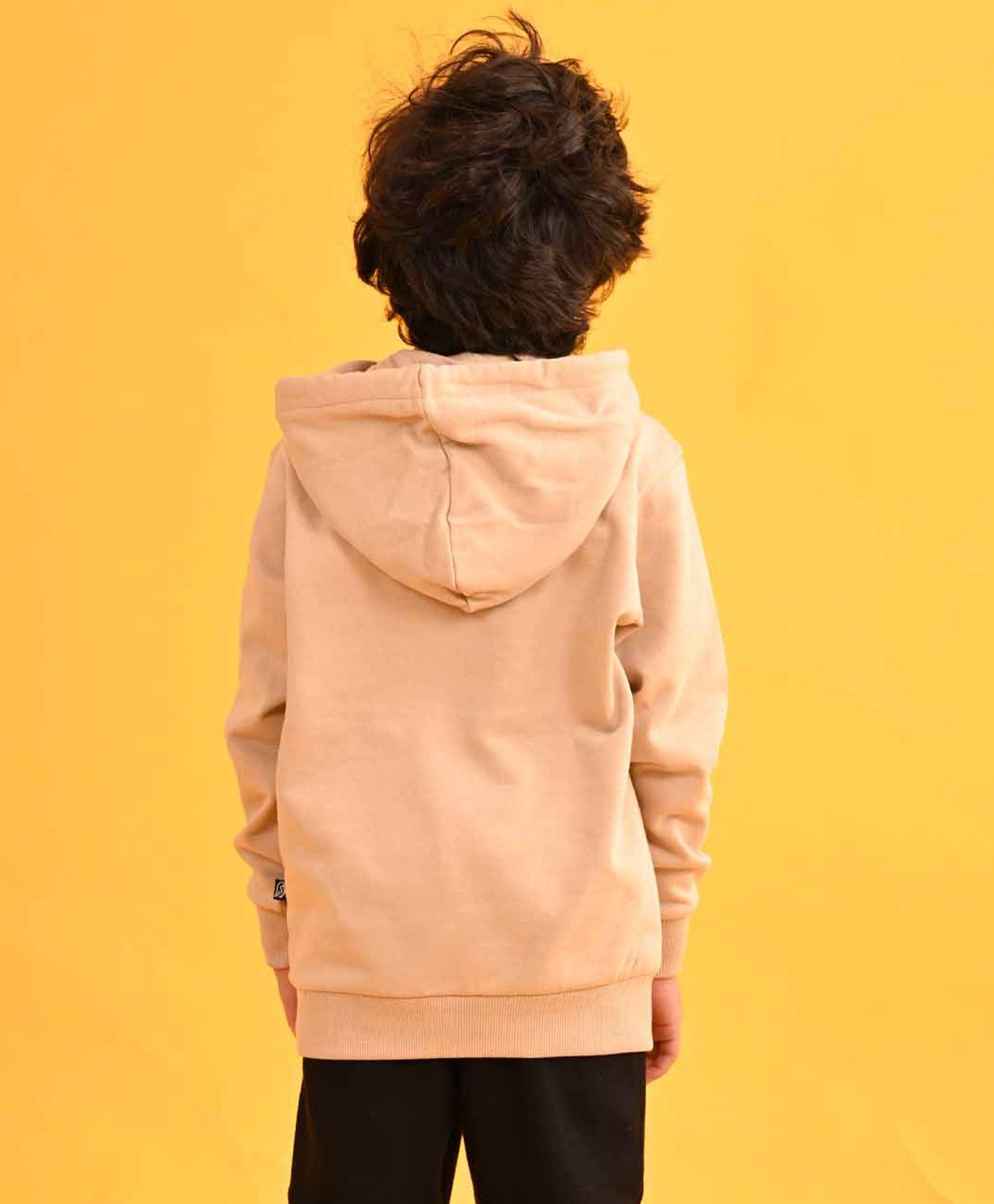 BEIGE HUMMO FLEECE HOODIE - BEIGE - Anthrilo 