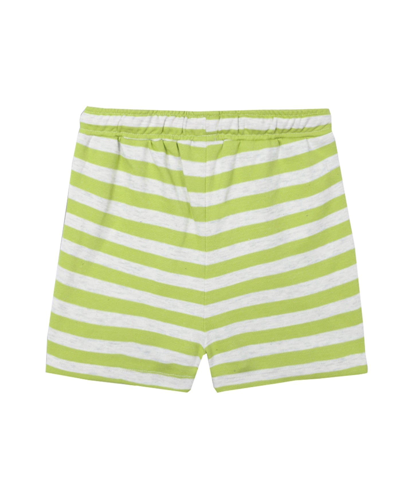 GREEN ECRU STRIPE BOYS SHORTS - GREEN/ECRU