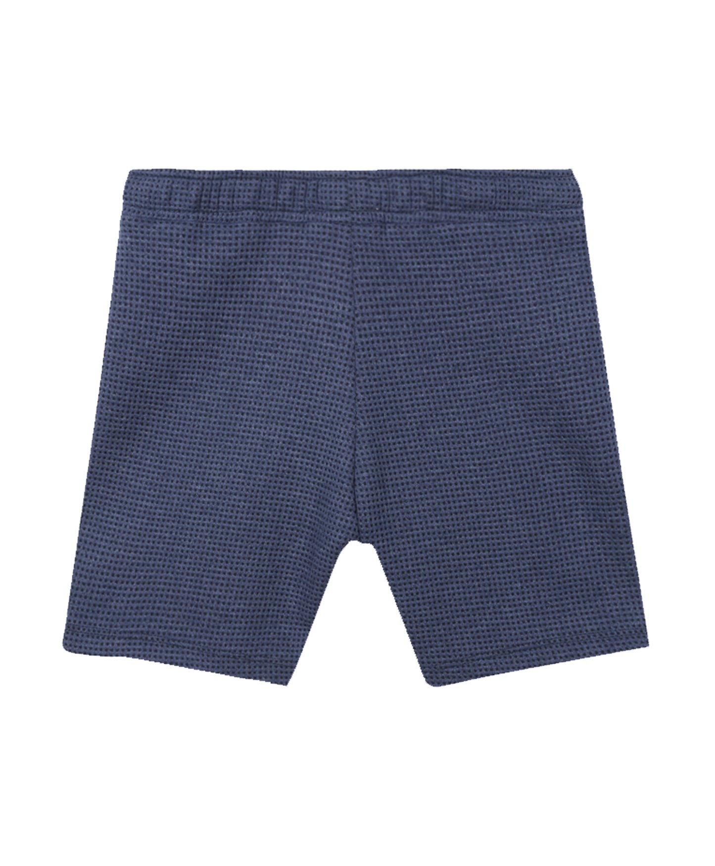 BLUE CHECK TEXTURED BOYS SHORTS - BLUE