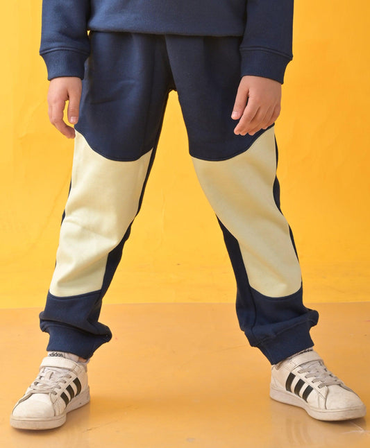 NAVY ALOE WASH COLOR BLOCK JOGGER - NAVY - Anthrilo 