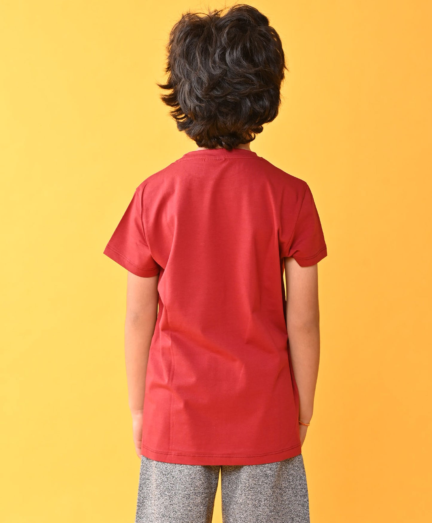 GRANDE AVENTURE SHORT SLEEVE BOYS T-SHIRT - BURGUNDY