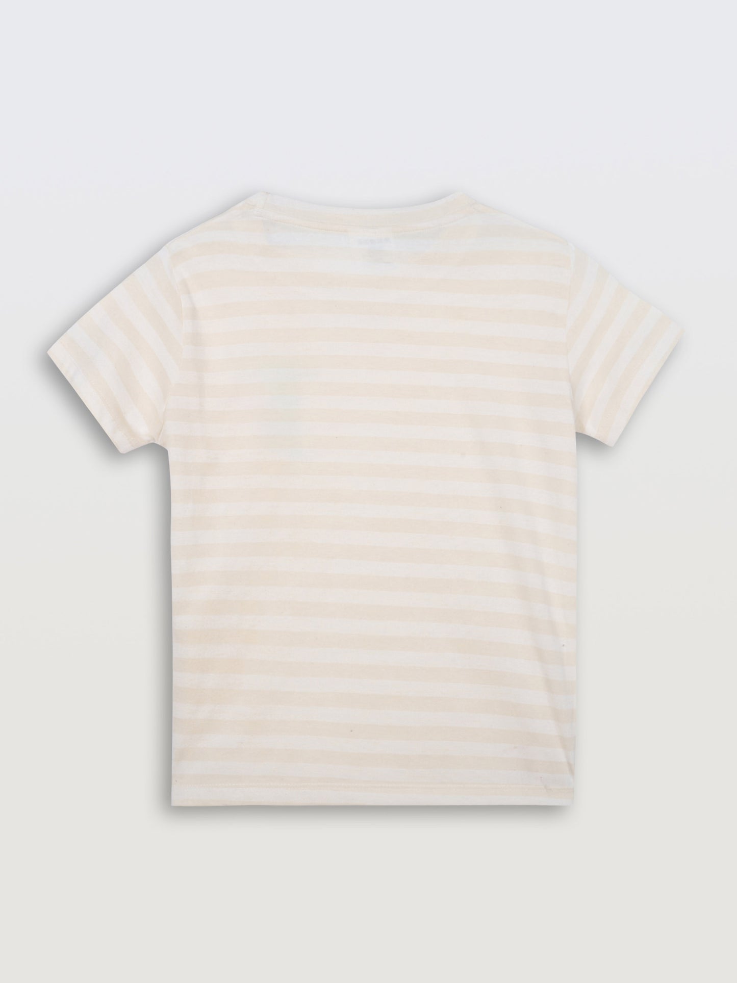 PERFECT SIMPLE CAMEL STRIPE SHORT SLEEVE BOYS T-SHIRT - CAMEL