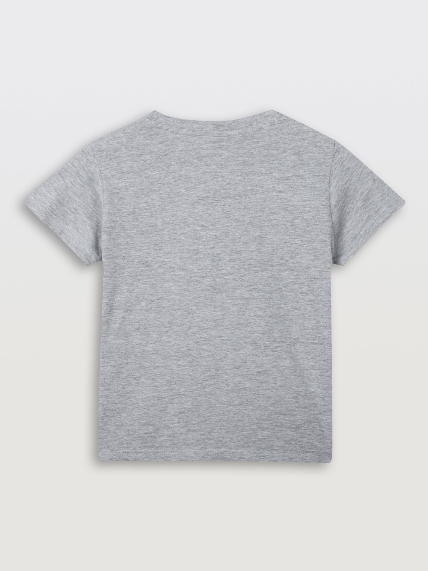 SUMMER GREY MELANGE SHORT SLEEVE BOYS T-SHIRT - GREY