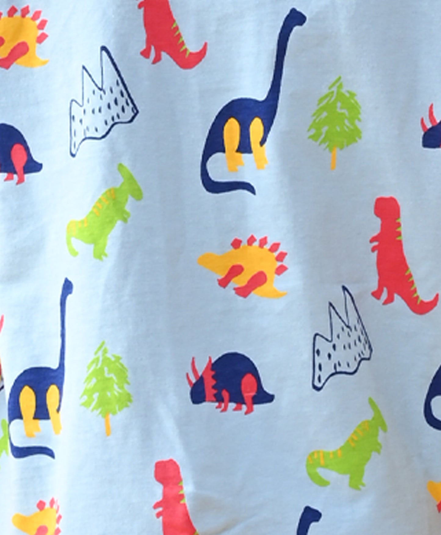 SKY DINOSAUR FUN SLEEPWEAR SHORT SET - SKY