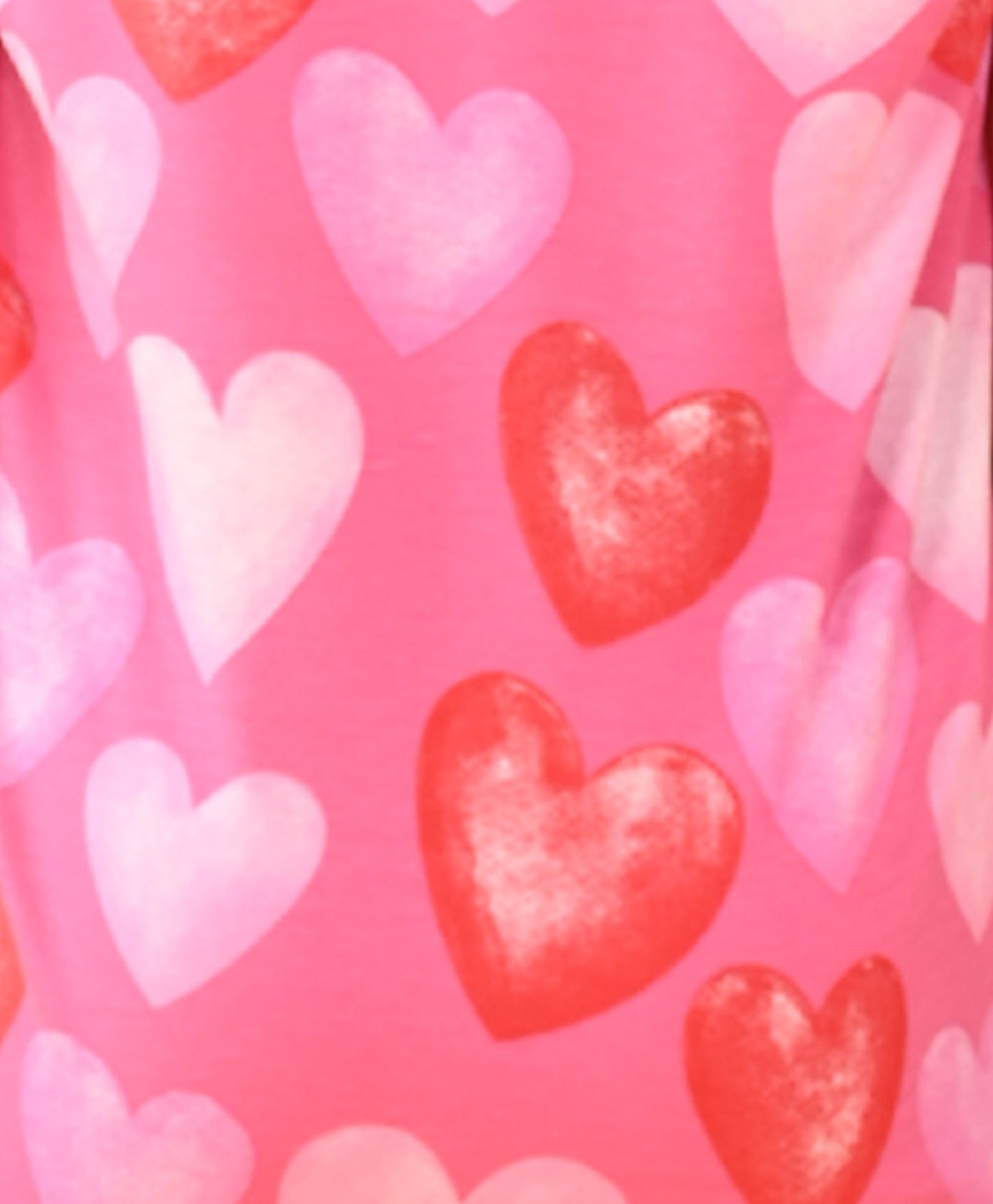 PINK HEARTS SHORT SLEEVE PYJAMA SET - PINK