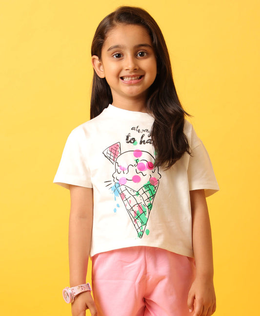 ICECREAM NEW GIRLS T-SHIRT - WHITE