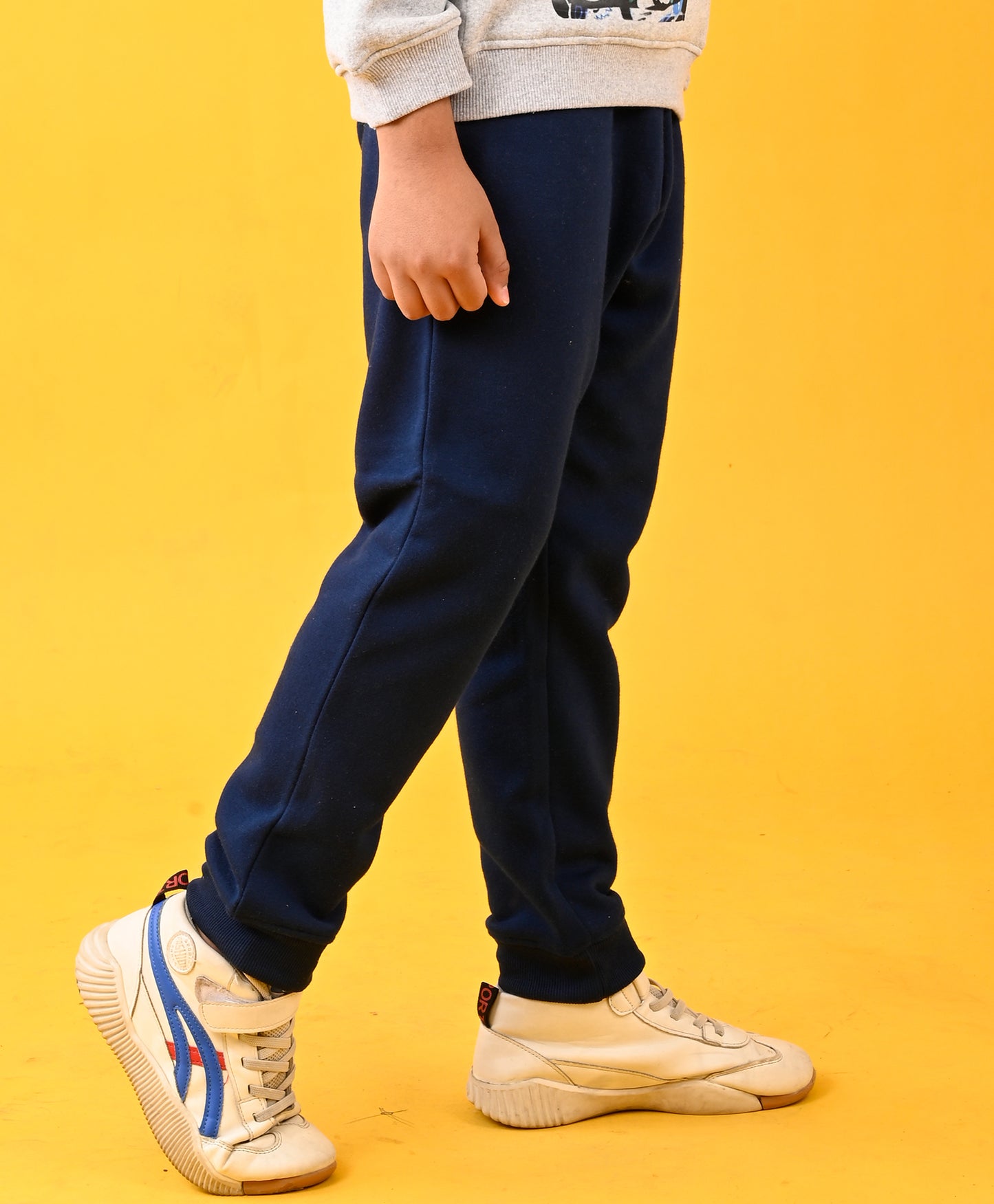 NAVY WARM FLEECE BOYS JOGGER - NAVY