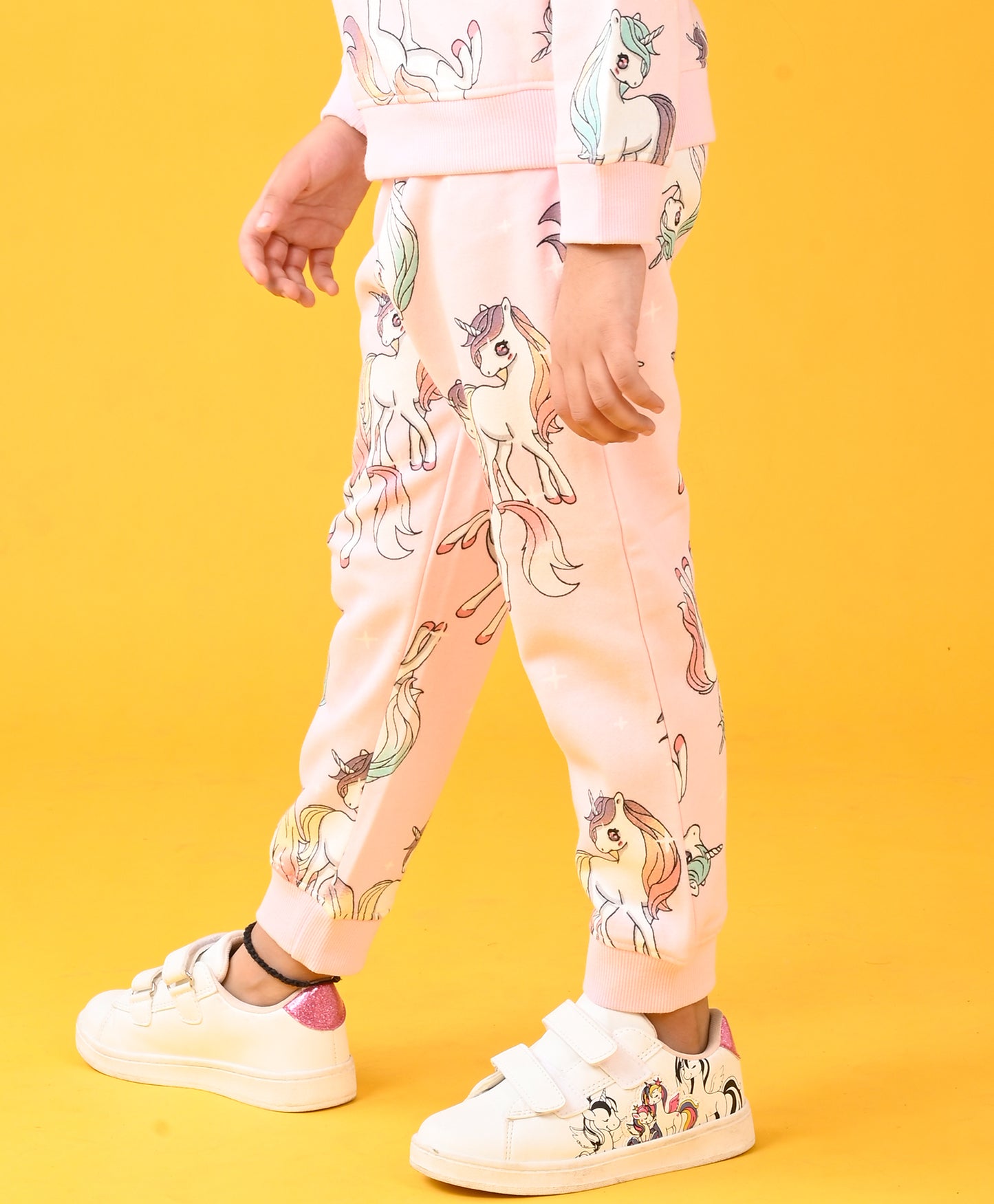 UNICORN STAR PRETTY PINK FLEECE JOGGER - PINK