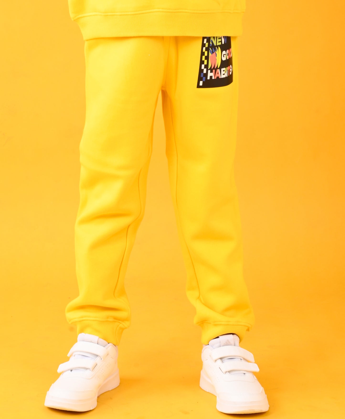 NEW GOOD HABITS YELLOW FLEECE JOGGER - YELLOW