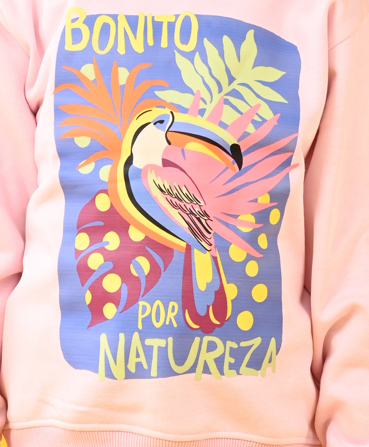 NATURE LOVE PINK FLEECE SWEATSHIRT - PINK