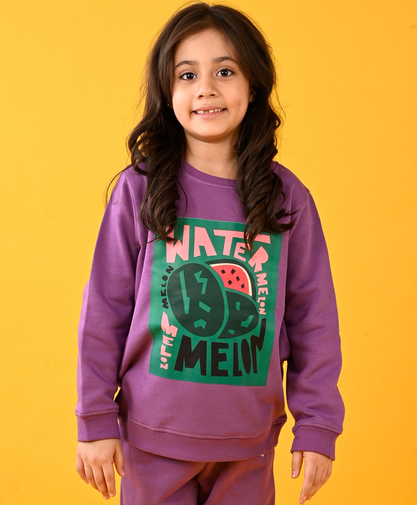 WATERMELON FLEECE PURPLE SWEATSHIRT - PURPLE