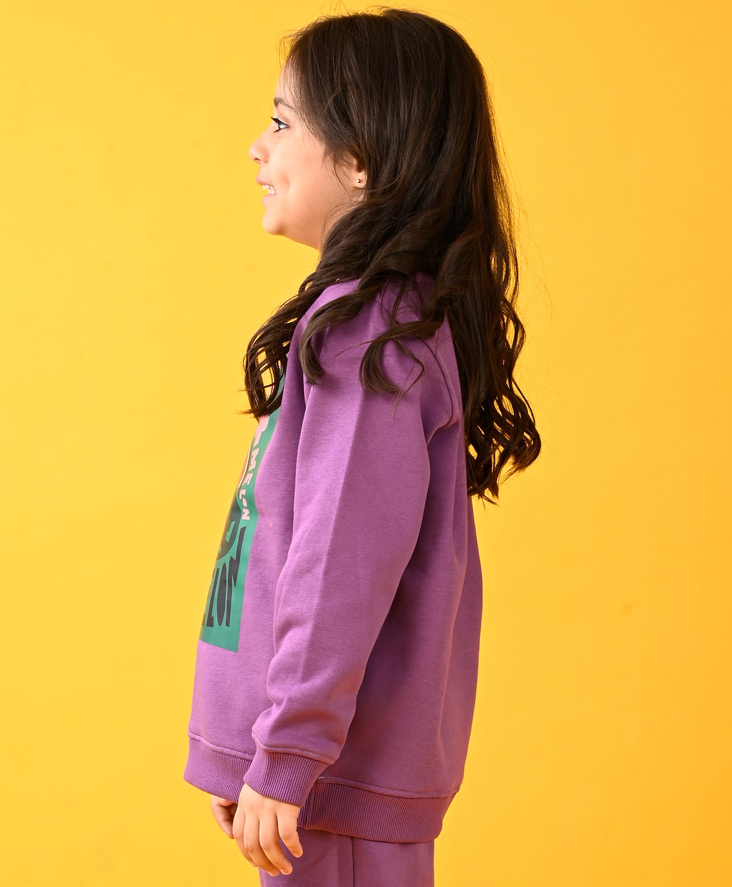 WATERMELON FLEECE PURPLE SWEATSHIRT - PURPLE