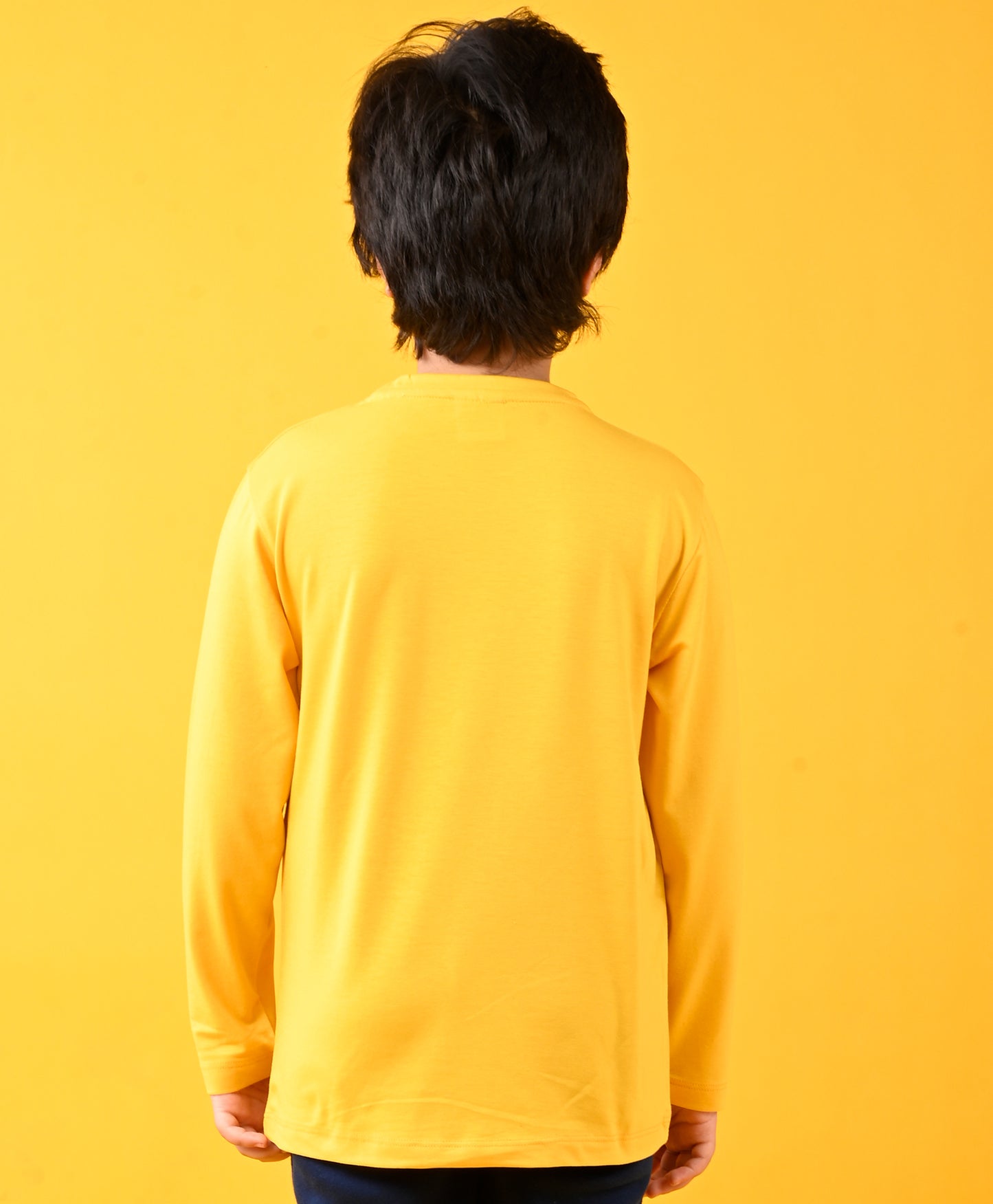 BRAVE MODE ON YELLOW LONG SLEEVES T-SHIRT - YELLOW