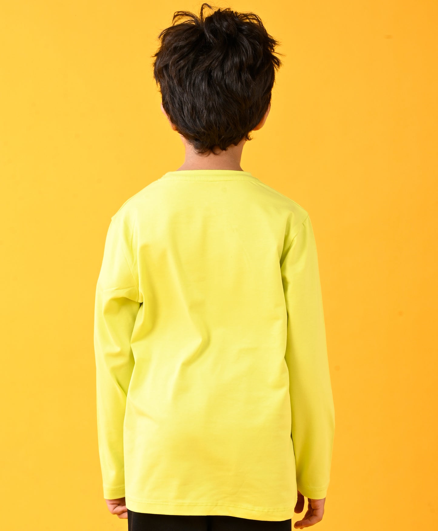 PURE ENERGY LONG SLEEVES BOYS TSHIRT - LIME