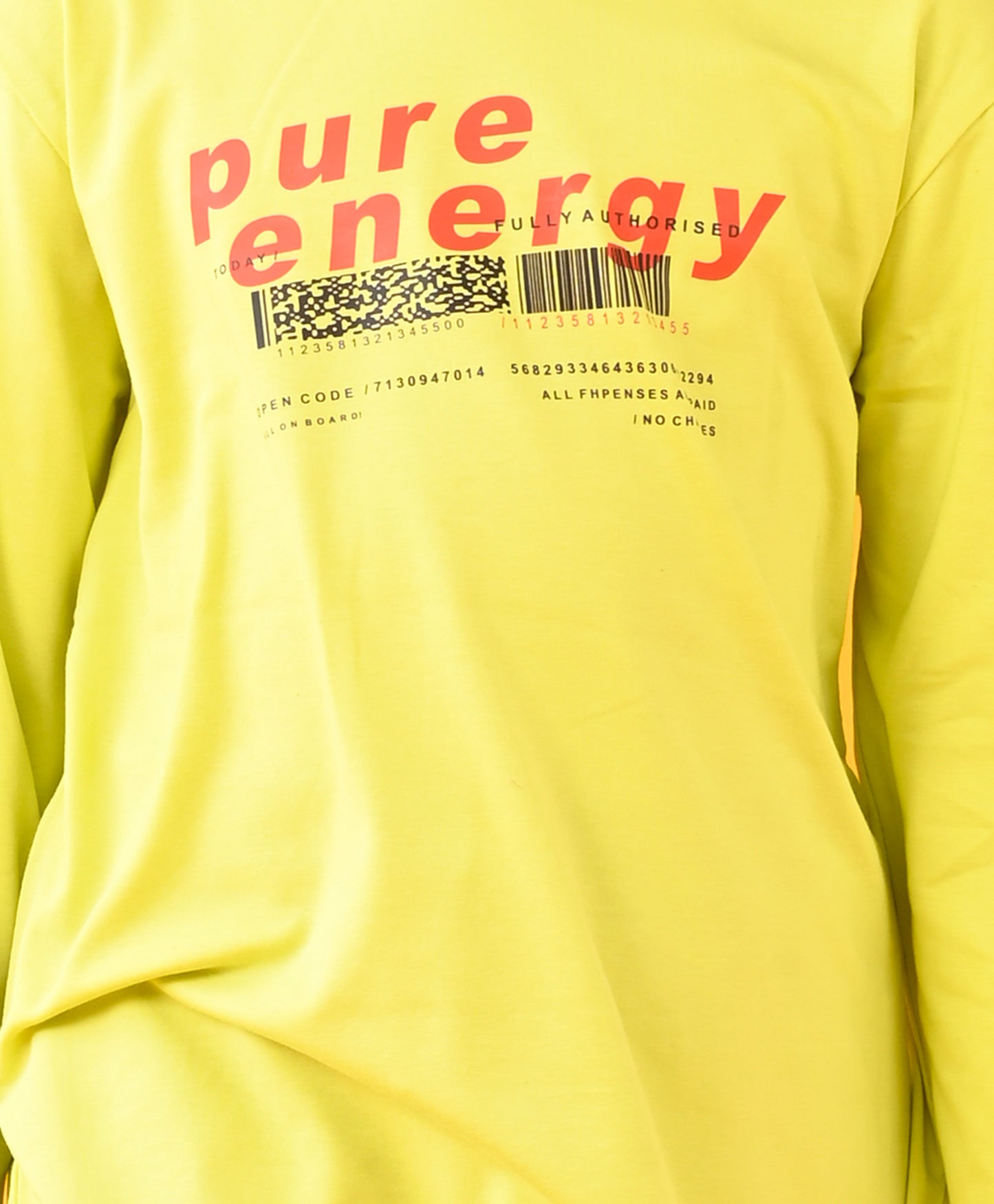 PURE ENERGY LONG SLEEVES BOYS TSHIRT - LIME