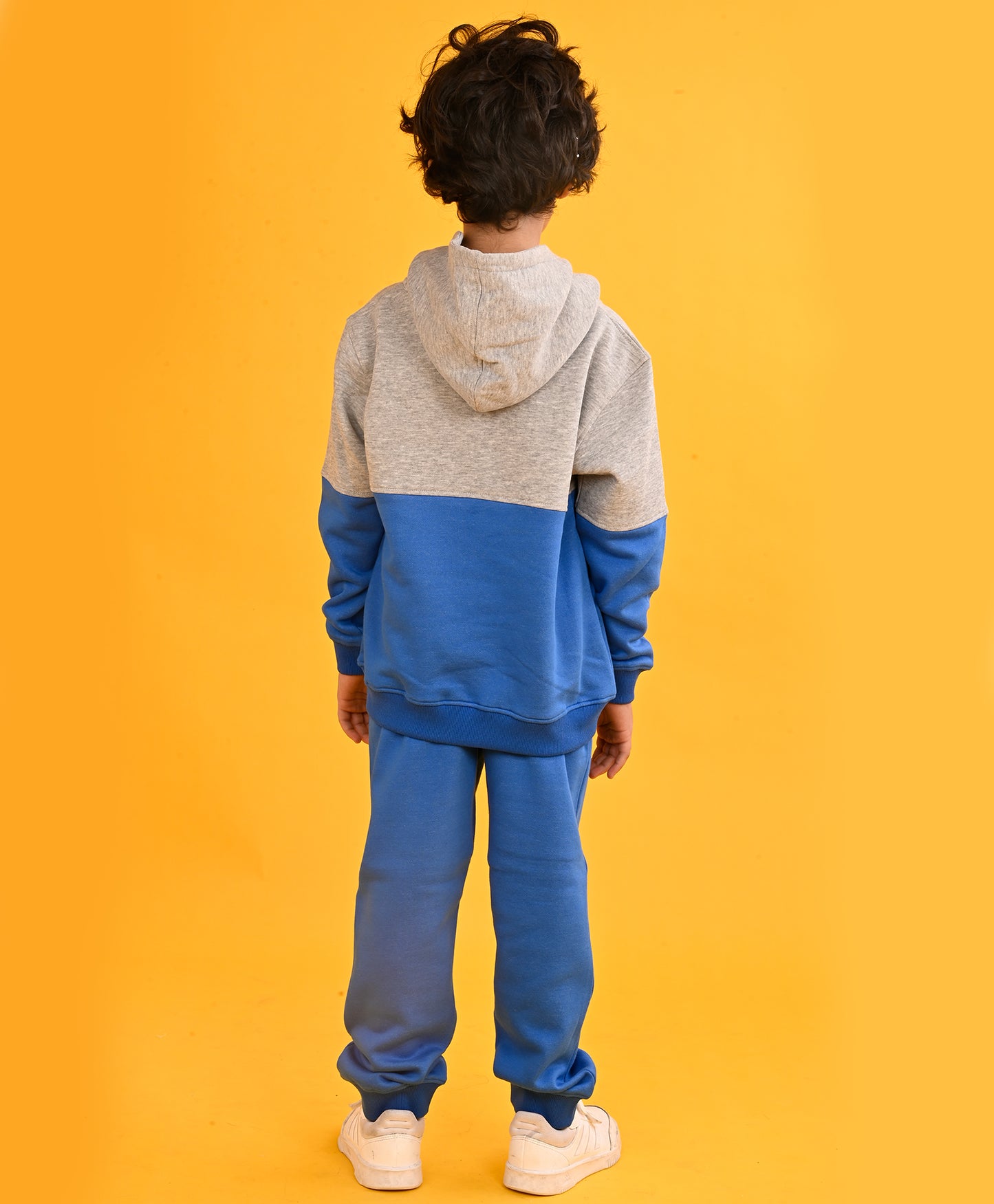 ROYAL GREY CUT N SEW BOYS HOODIE JOGGER SET - ROYAL GREY