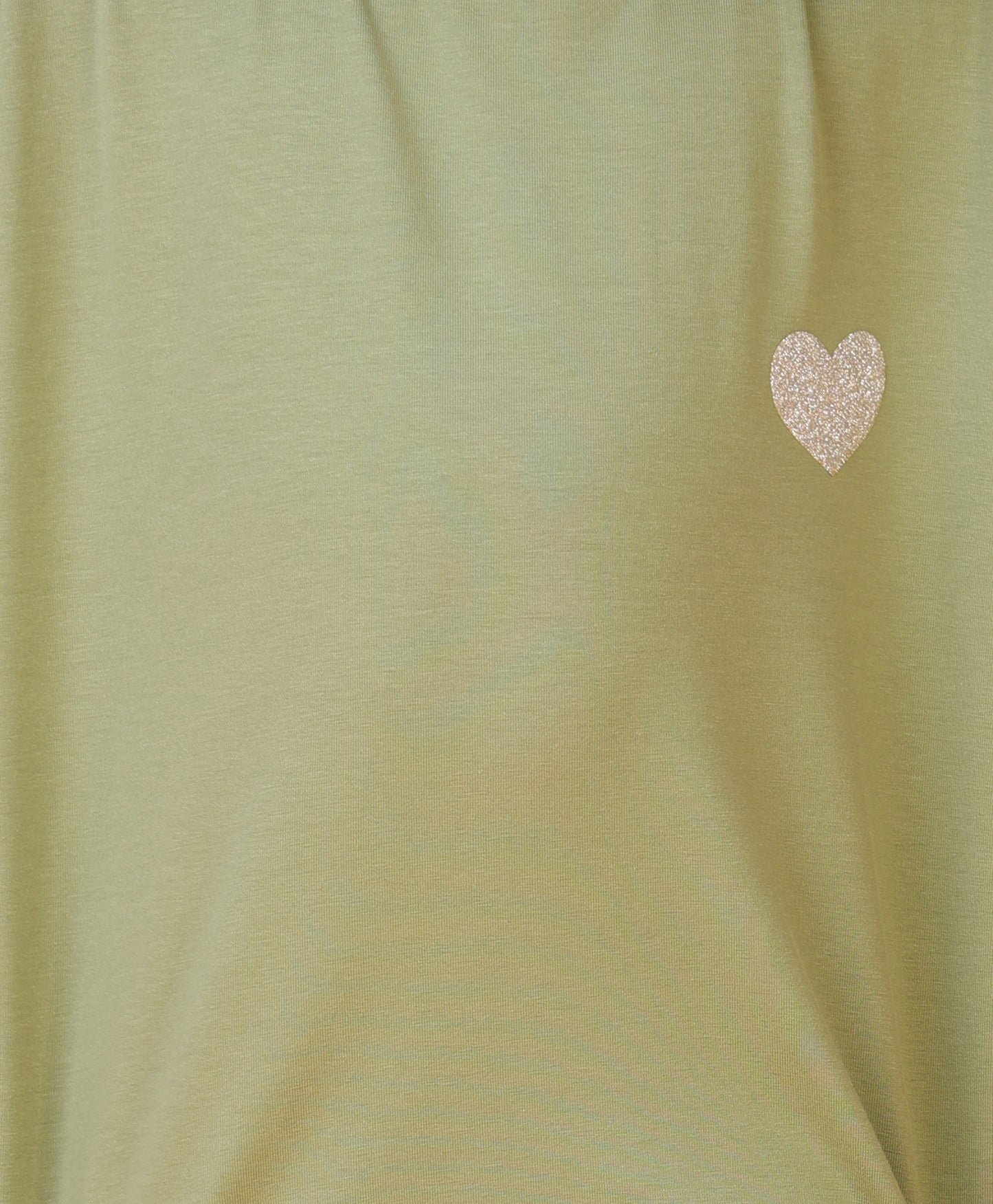 SILVER HEART LIGHT OLIVE SUMMER GIRLS T-SHIRT -LT OLIVE