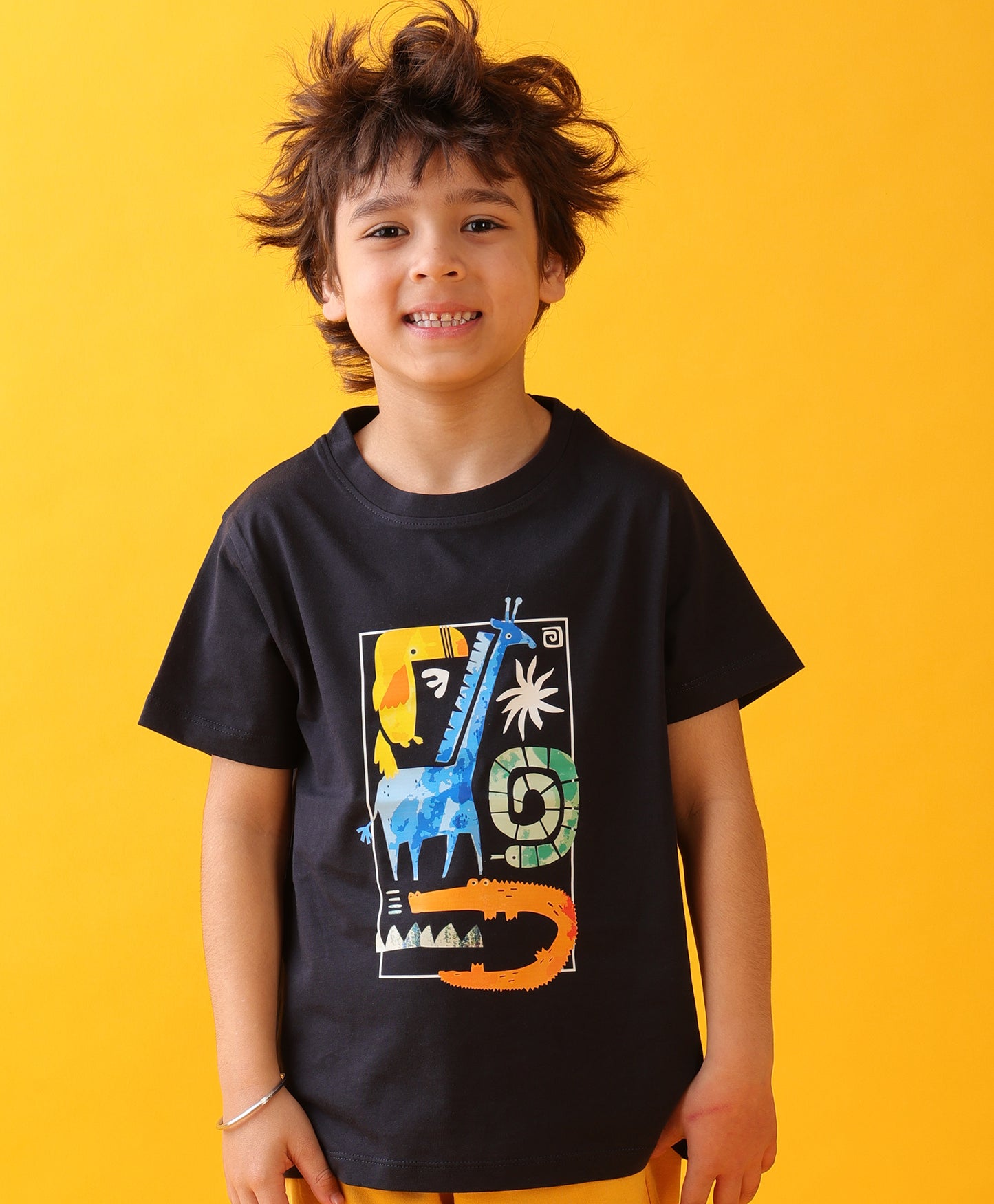 ANIMAL WORLDS NAVY SHORT SLEEVE BOYS T-SHIRT - NAVY