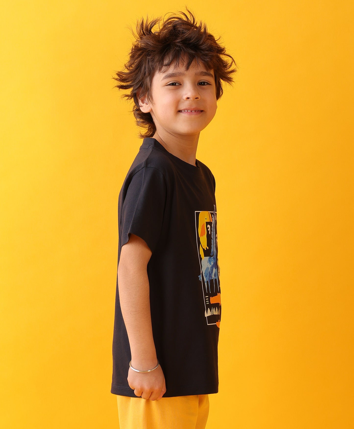 ANIMAL WORLDS NAVY SHORT SLEEVE BOYS T-SHIRT - NAVY