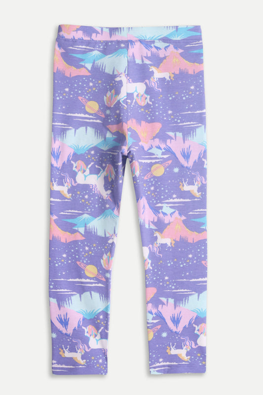 UNICORN PLANET LEGGING - PURPLE