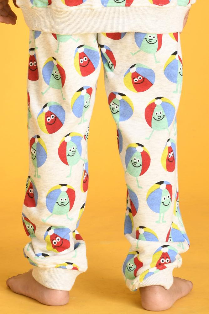 BEACH BALL TERRY JOGGER - ECRU MELANGE - Anthrilo Design House