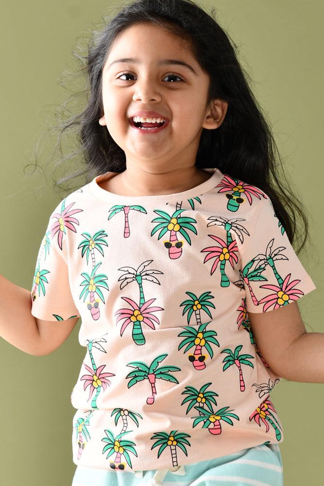 PALM TREE GIRLS T-SHIRT - Anthrilo Design House